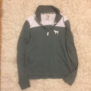VS PINK HALF ZIP